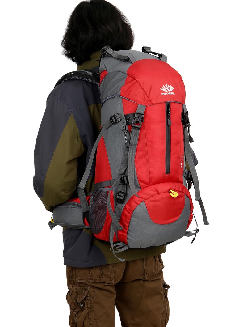 WoneNice 50L(45+5) Waterproof Hiking Backpack - Outdoor Sport Daypack with Rain Cover - Image 4